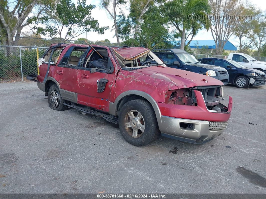 2003 Ford Expedition Eddie Bauer Red vin: 1FMRU17W13LB21128