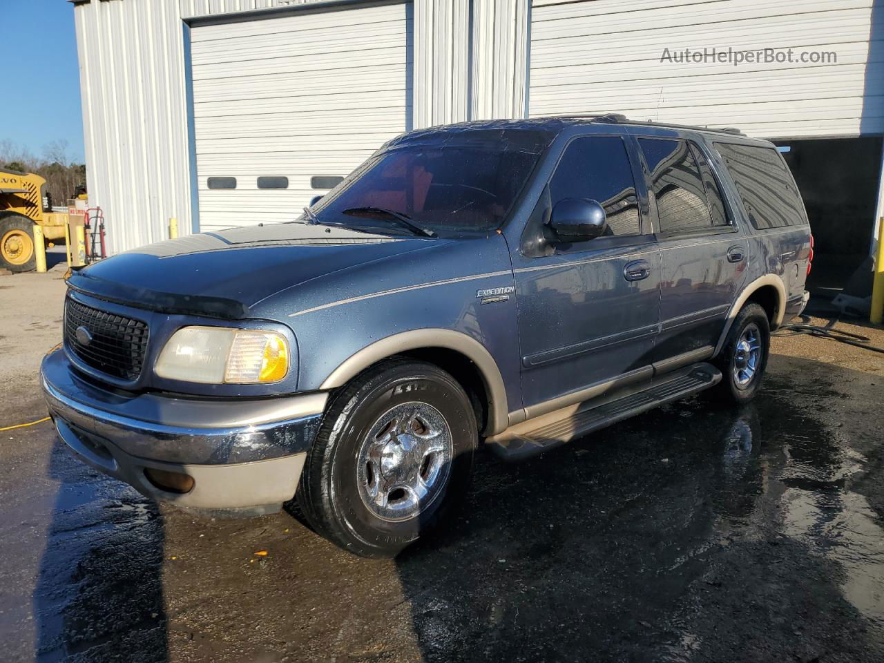 2001 Ford Expedition Eddie Bauer Синий vin: 1FMRU17W41LA22042