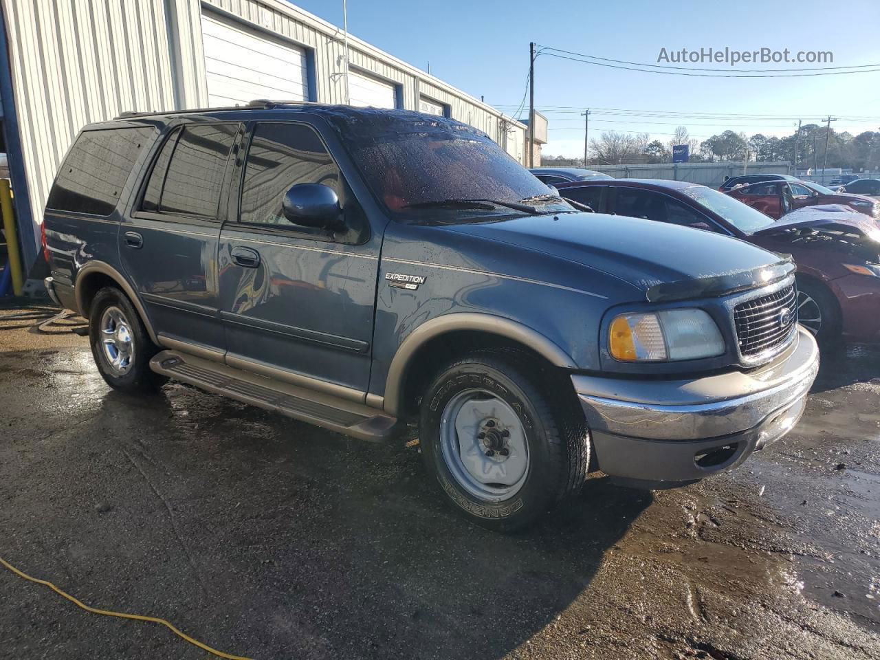 2001 Ford Expedition Eddie Bauer Blue vin: 1FMRU17W41LA22042