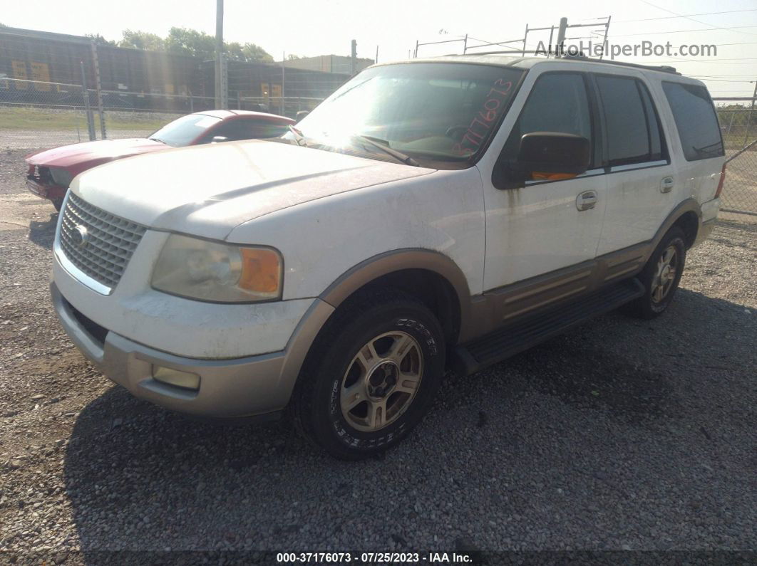 2003 Ford Expedition Eddie Bauer White vin: 1FMRU17W43LA80655