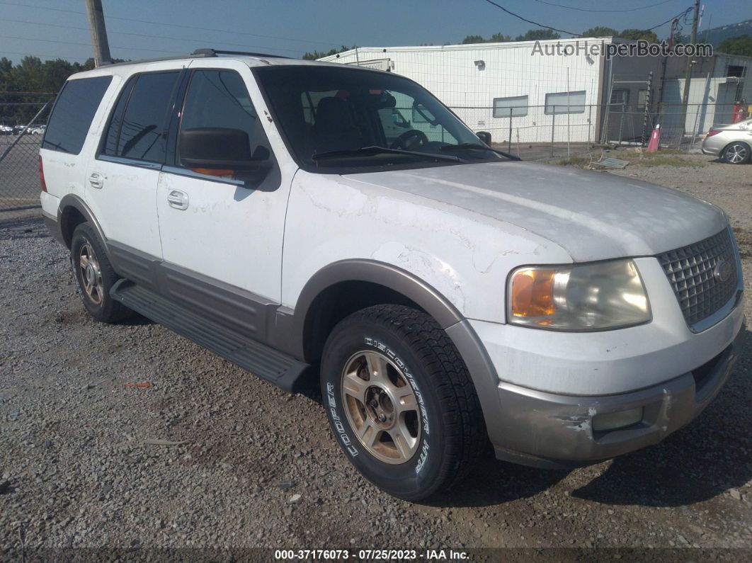 2003 Ford Expedition Eddie Bauer White vin: 1FMRU17W43LA80655