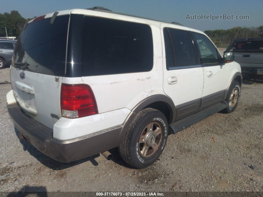 2003 Ford Expedition Eddie Bauer White vin: 1FMRU17W43LA80655