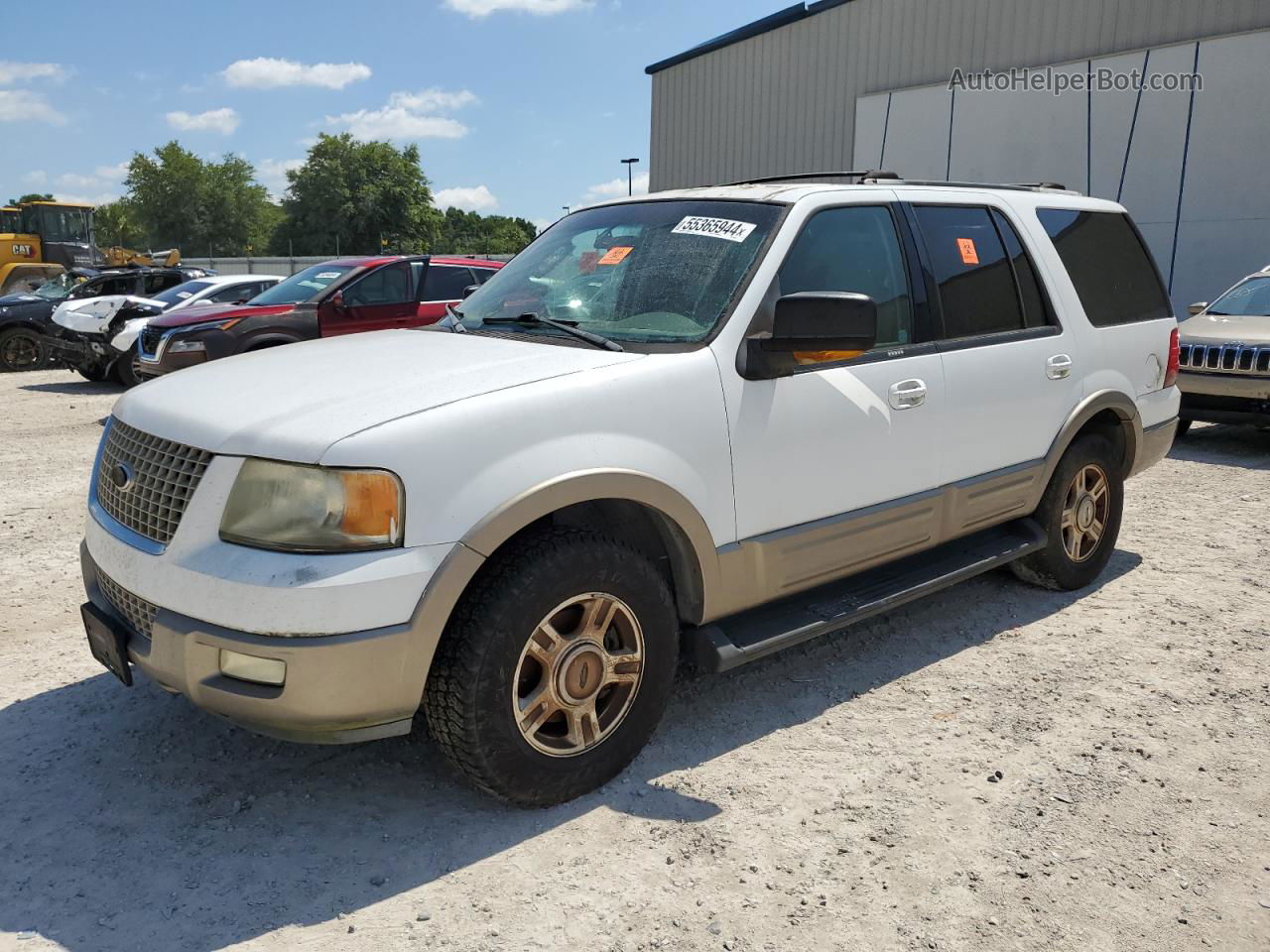 2003 Ford Expedition Eddie Bauer White vin: 1FMRU17W83LA29787