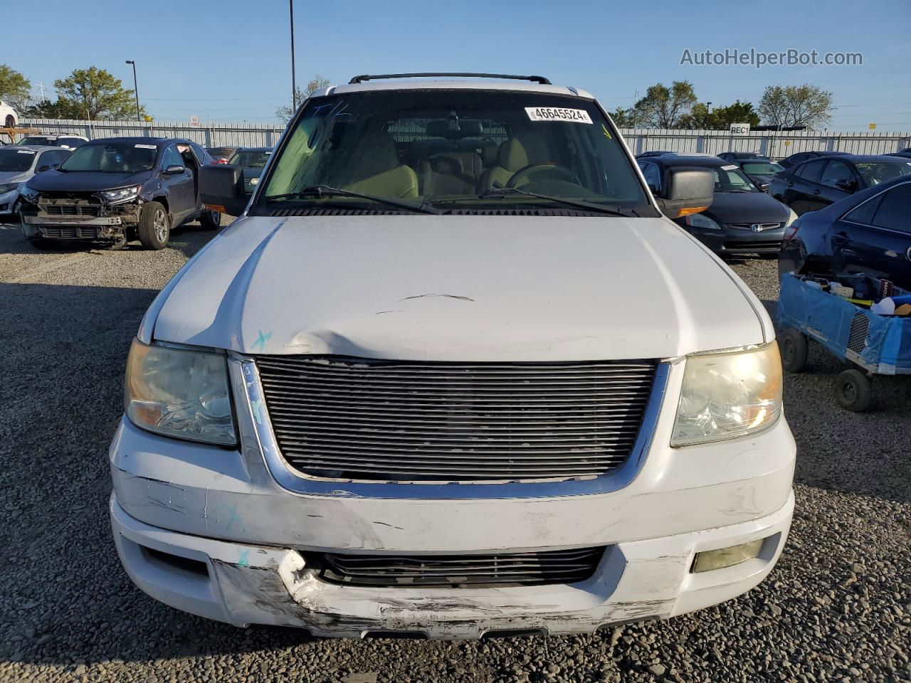 2003 Ford Expedition Eddie Bauer White vin: 1FMRU17W93LB98698