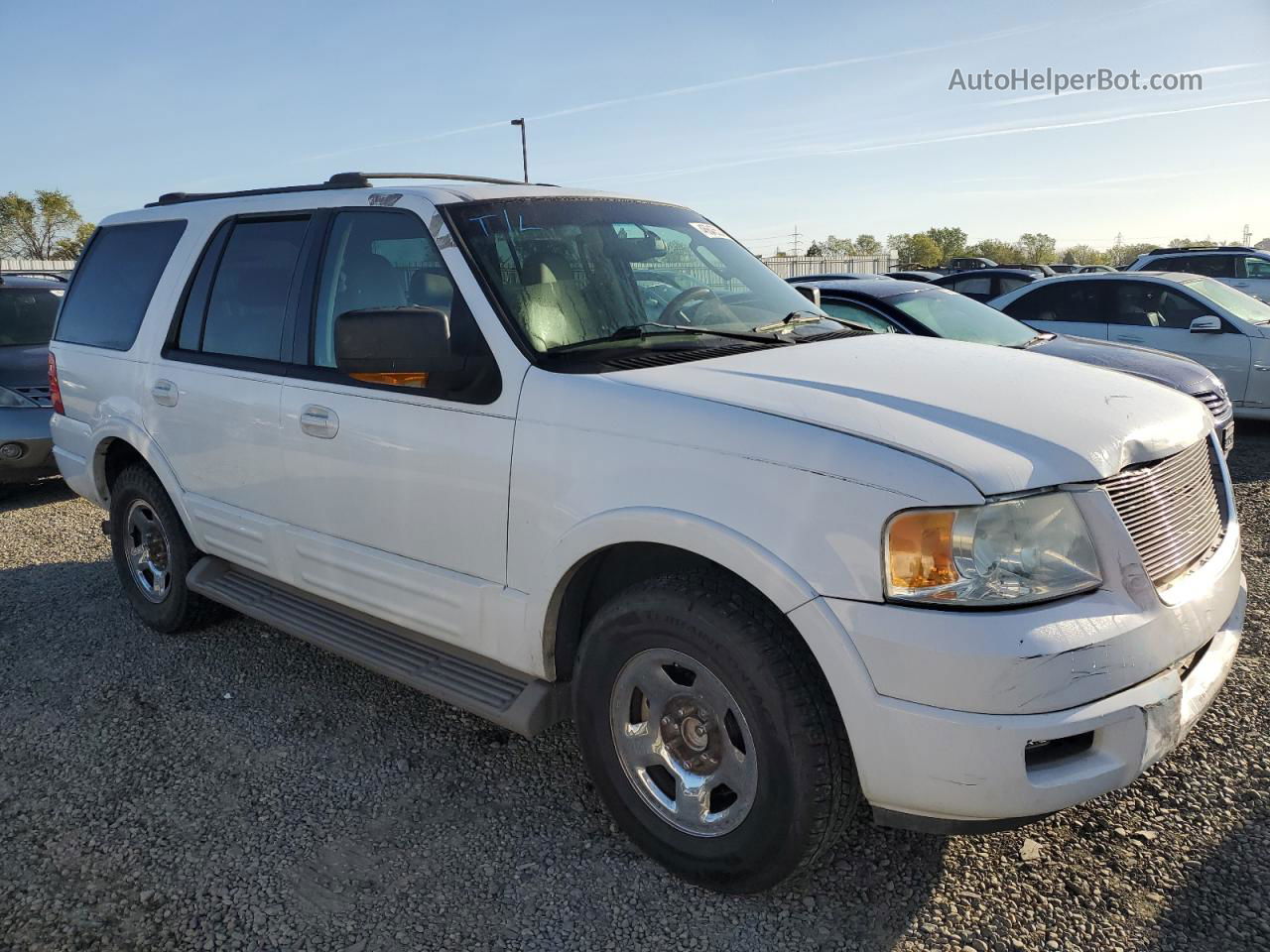 2003 Ford Expedition Eddie Bauer White vin: 1FMRU17W93LB98698