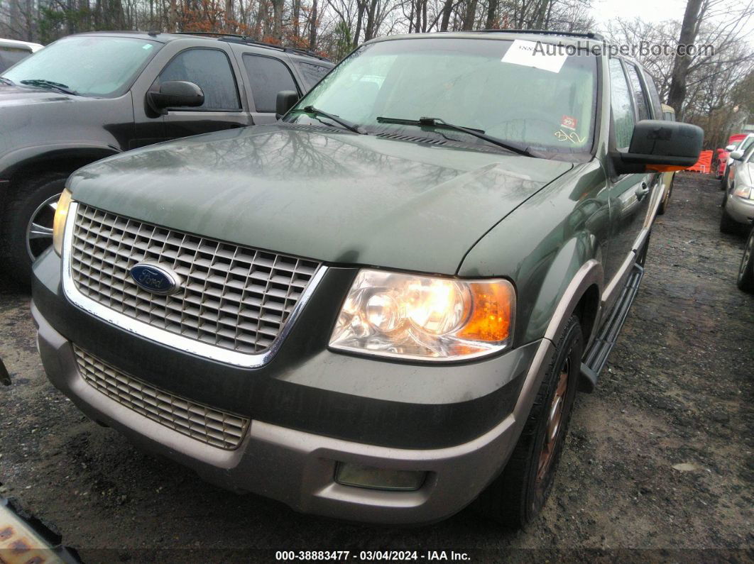 2003 Ford Expedition Eddie Bauer Green vin: 1FMRU17WX3LA69885