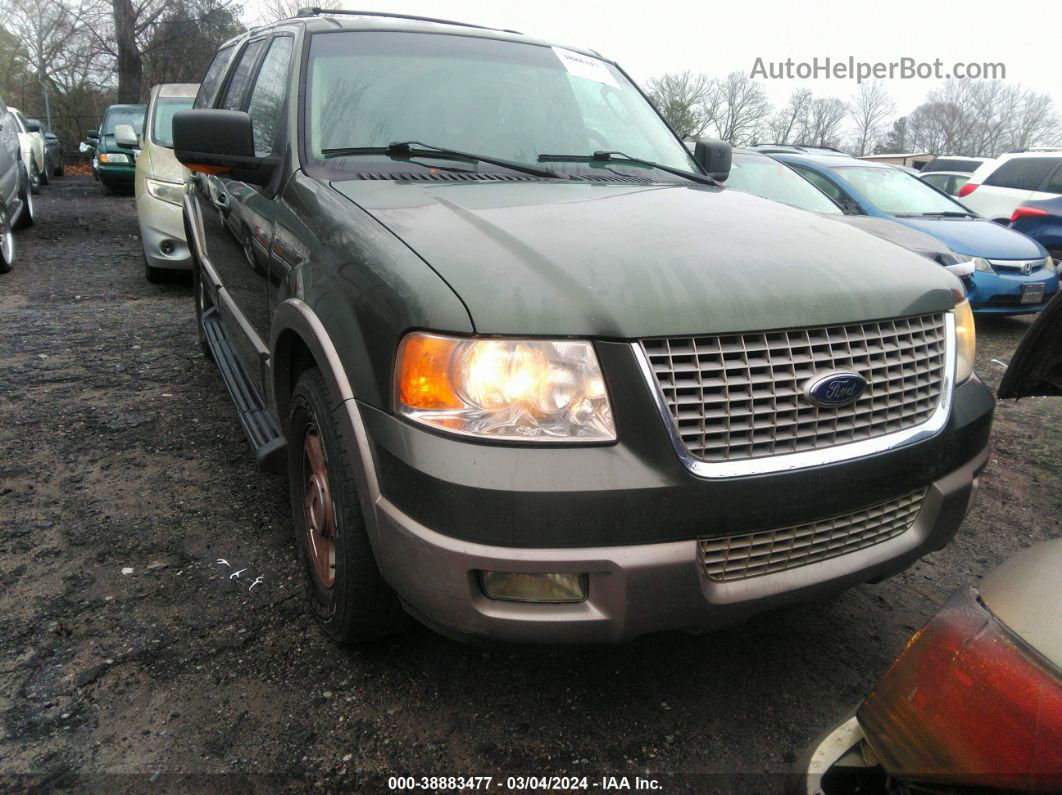 2003 Ford Expedition Eddie Bauer Green vin: 1FMRU17WX3LA69885