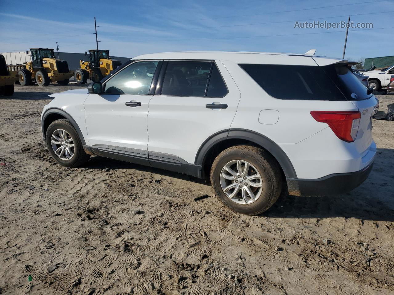 2020 Ford Explorer  White vin: 1FMSK7BH1LGB60524