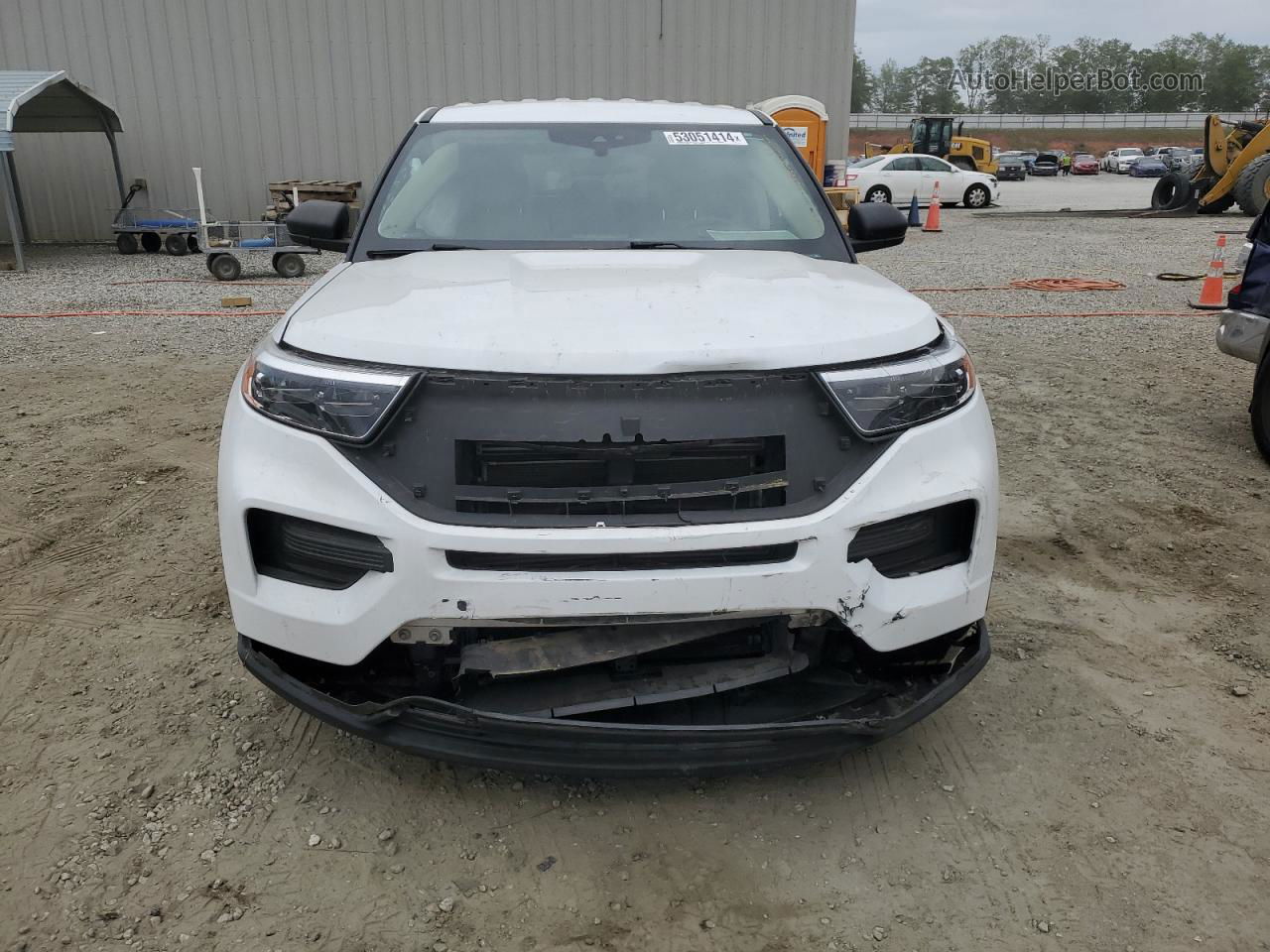 2021 Ford Explorer  White vin: 1FMSK7BH1MGA41857