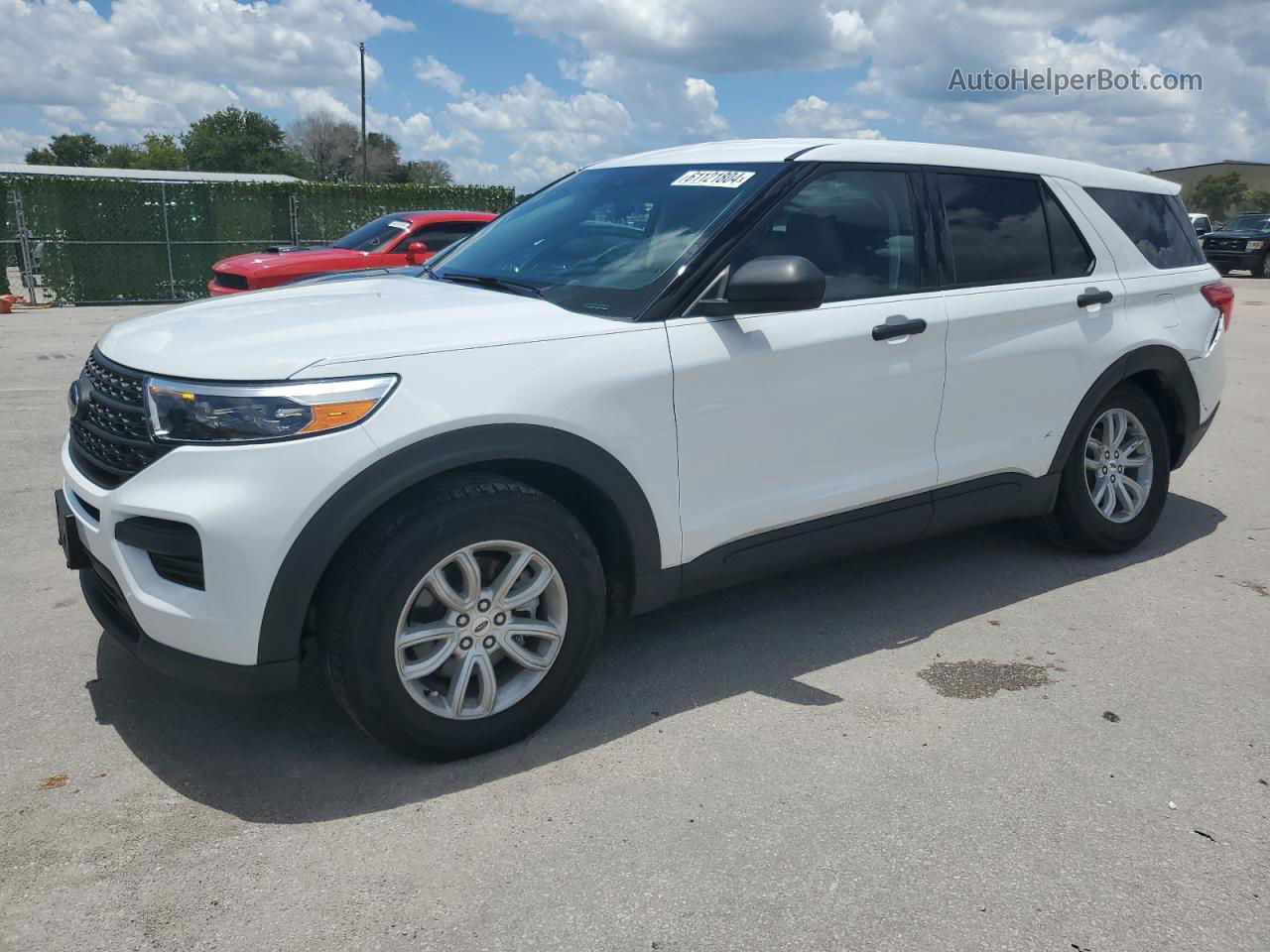 2021 Ford Explorer  Белый vin: 1FMSK7BH6MGB11918