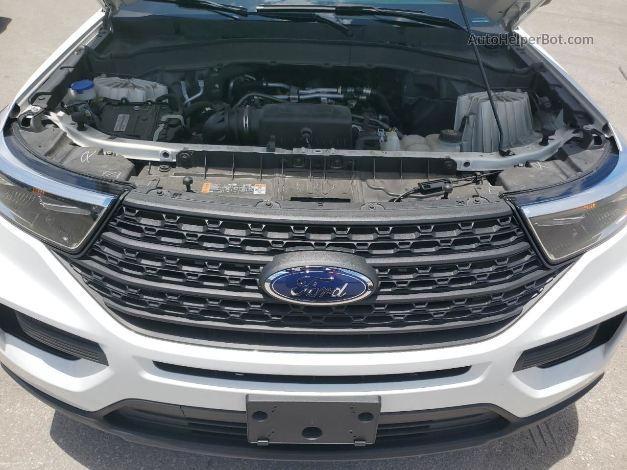 2021 Ford Explorer  Белый vin: 1FMSK7BH6MGB11918