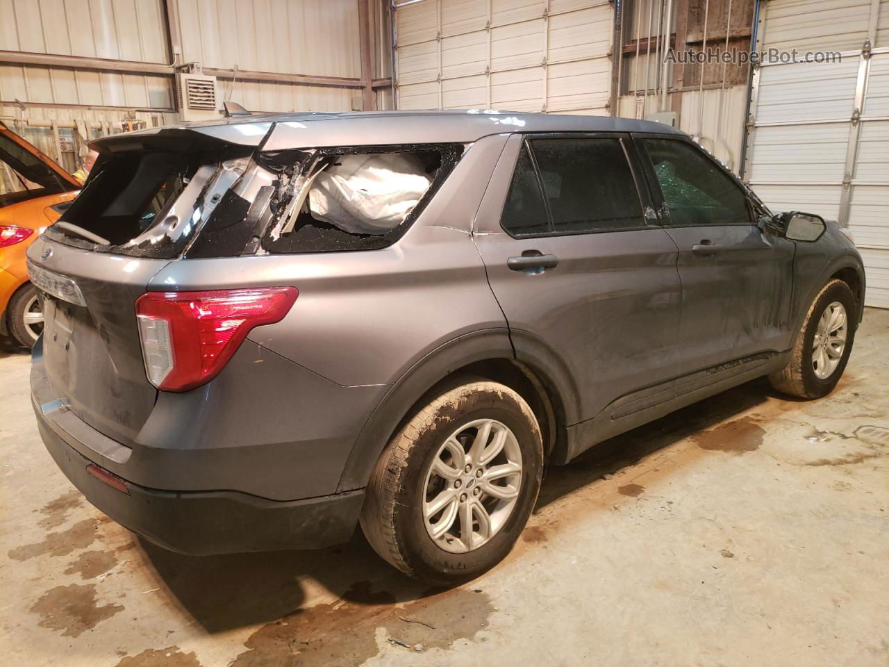 2021 Ford Explorer  Gray vin: 1FMSK7BH7MGB63784