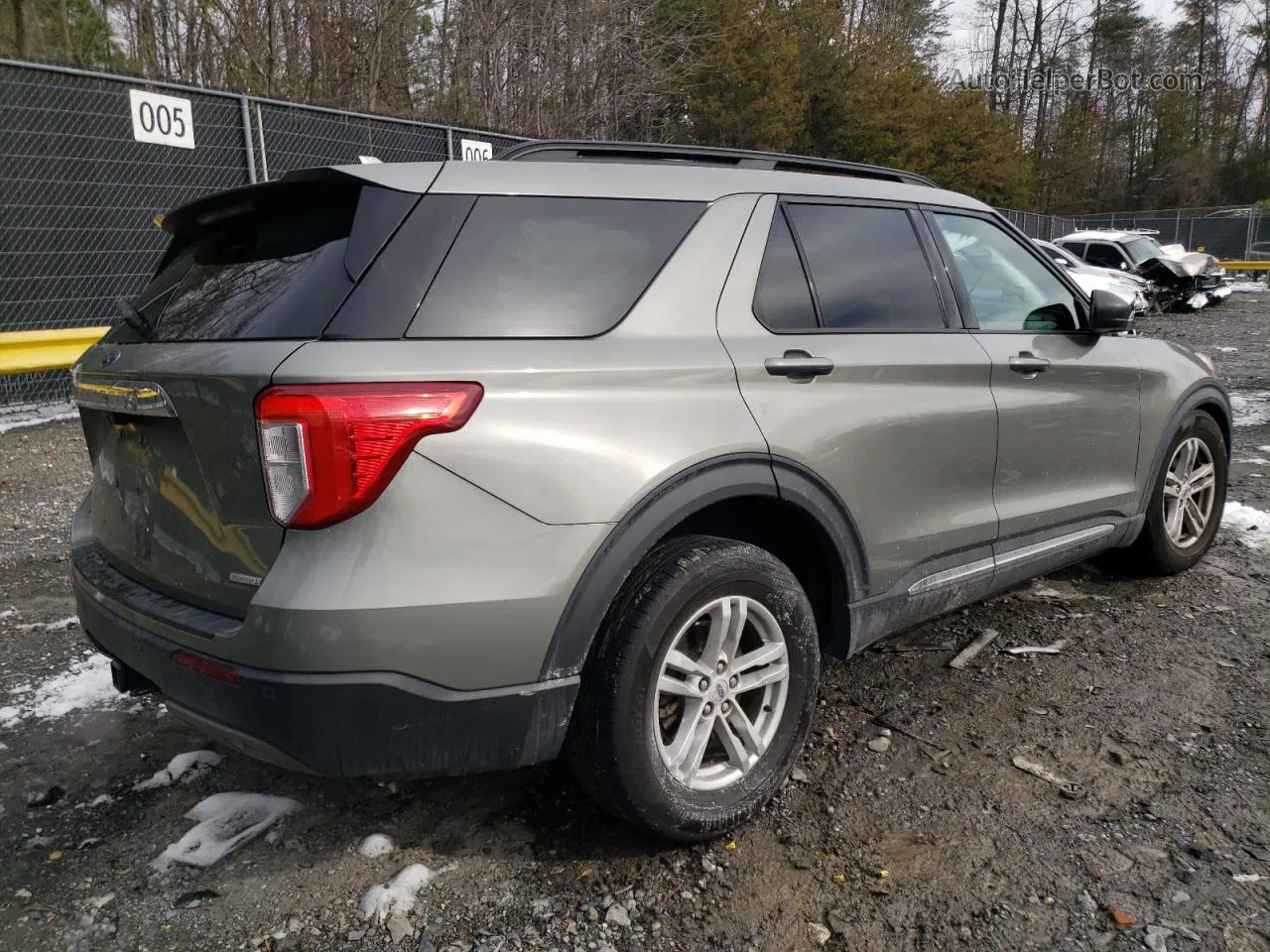 2020 Ford Explorer Xlt Зеленый vin: 1FMSK7DH0LGA58192