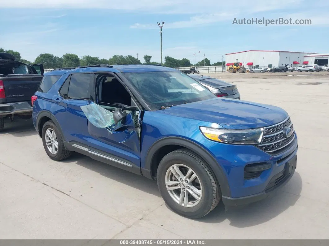 2020 Ford Explorer Xlt Blue vin: 1FMSK7DH0LGD05677