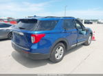 2020 Ford Explorer Xlt Blue vin: 1FMSK7DH0LGD05677