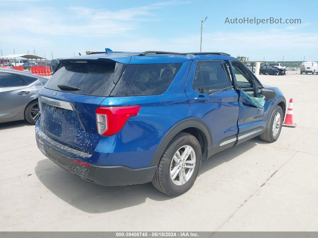 2020 Ford Explorer Xlt Blue vin: 1FMSK7DH0LGD05677