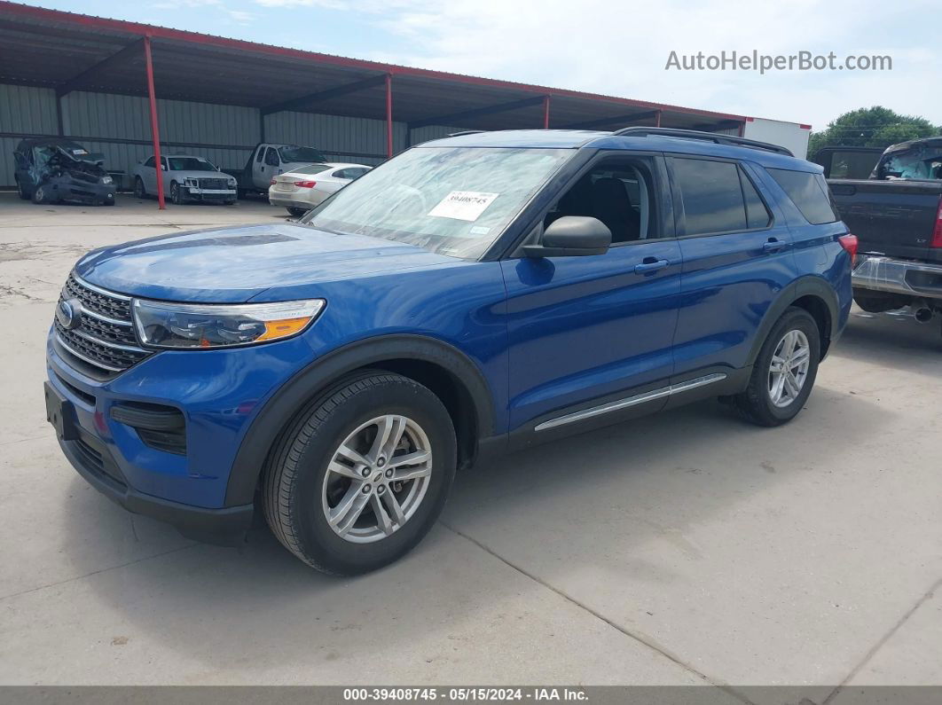 2020 Ford Explorer Xlt Blue vin: 1FMSK7DH0LGD05677