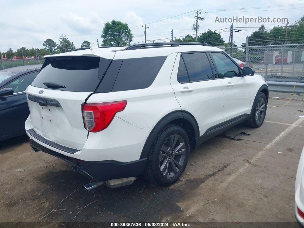 2021 Ford Explorer Xlt White vin: 1FMSK7DH0MGA01654