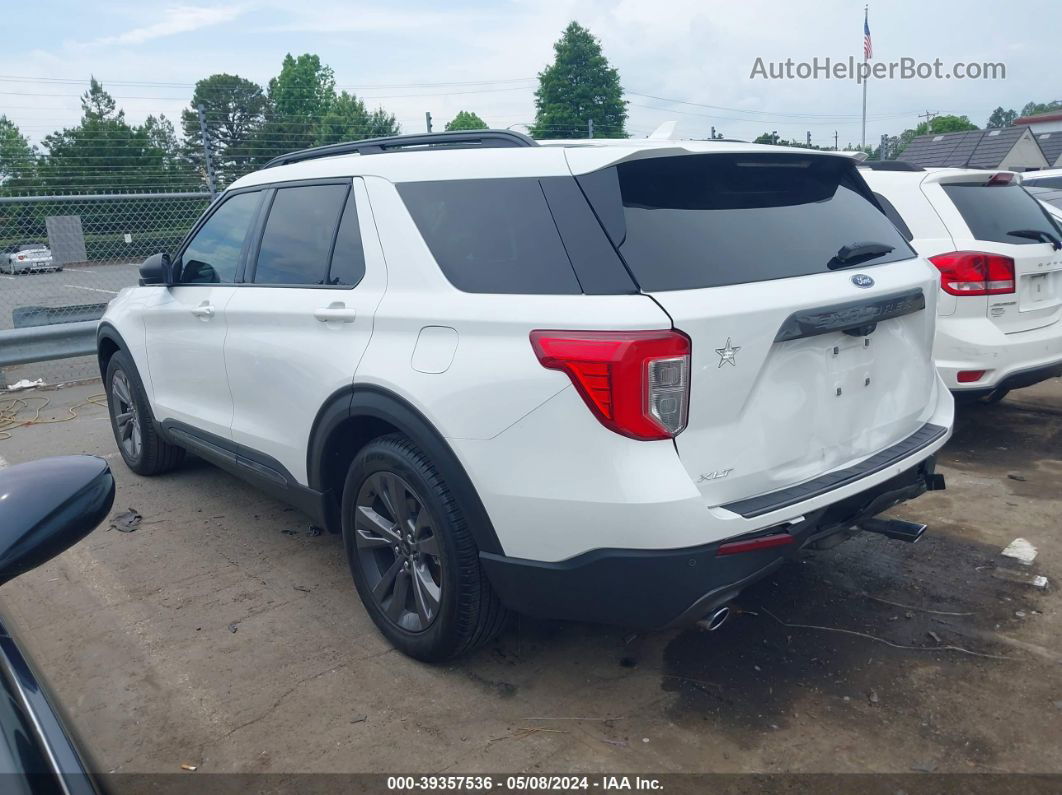 2021 Ford Explorer Xlt White vin: 1FMSK7DH0MGA01654