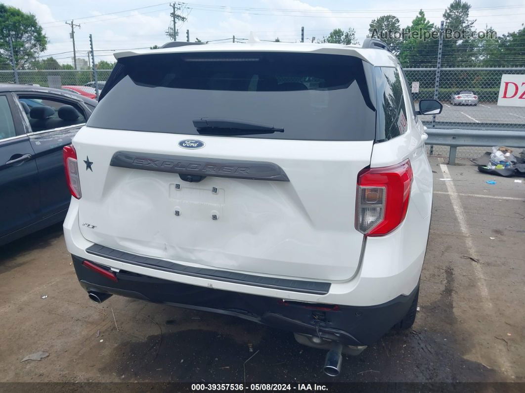 2021 Ford Explorer Xlt White vin: 1FMSK7DH0MGA01654