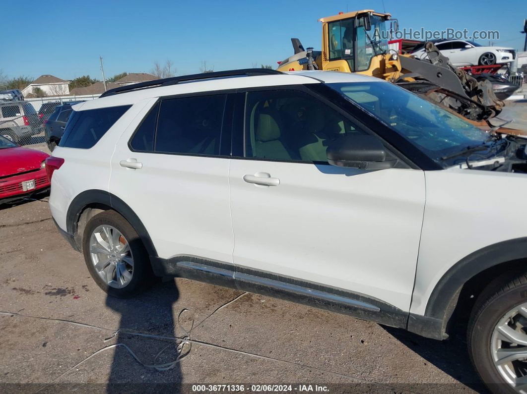 2021 Ford Explorer Xlt White vin: 1FMSK7DH0MGA23654