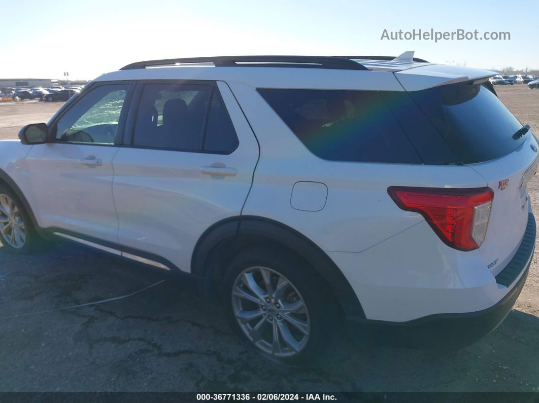 2021 Ford Explorer Xlt White vin: 1FMSK7DH0MGA23654