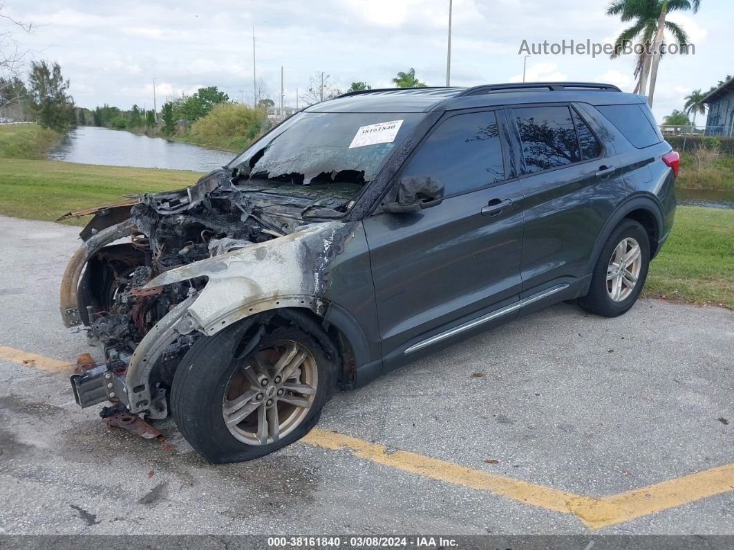 2020 Ford Explorer Xlt Gray vin: 1FMSK7DH1LGA34502