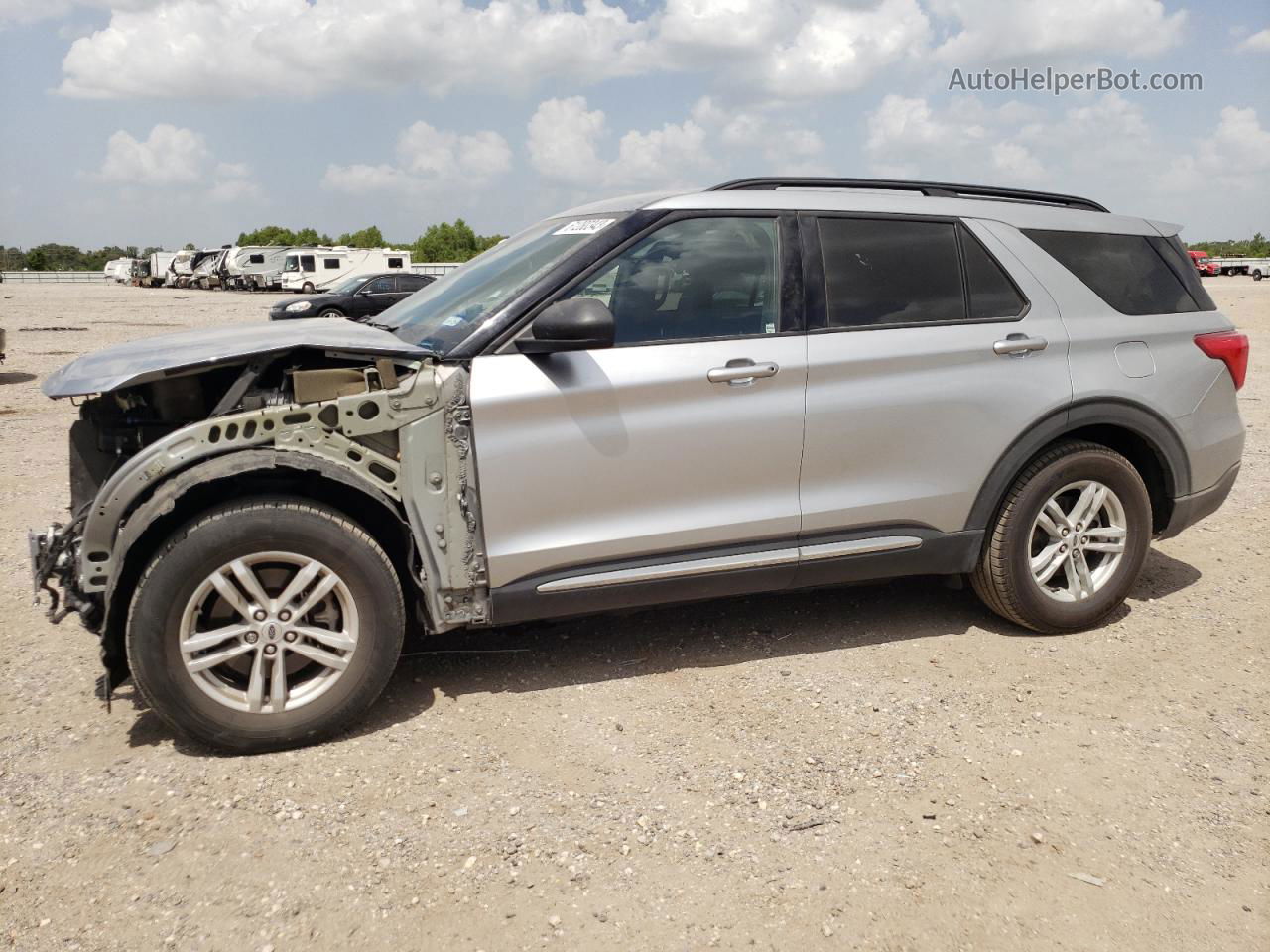 2020 Ford Explorer Xlt Серебряный vin: 1FMSK7DH1LGA91198