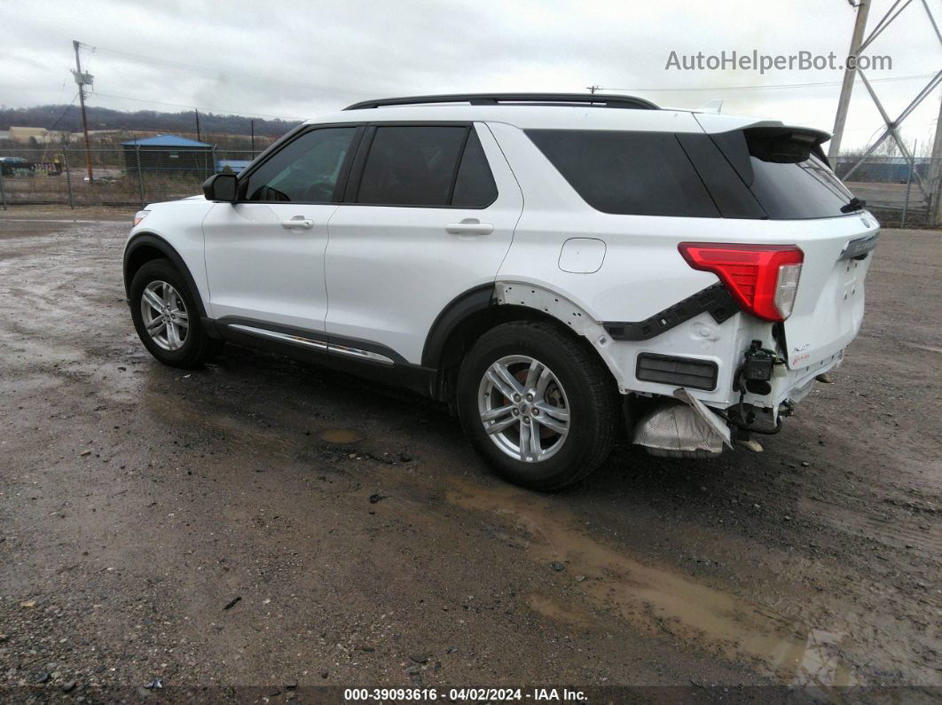 2020 Ford Explorer Xlt White vin: 1FMSK7DH1LGC20881