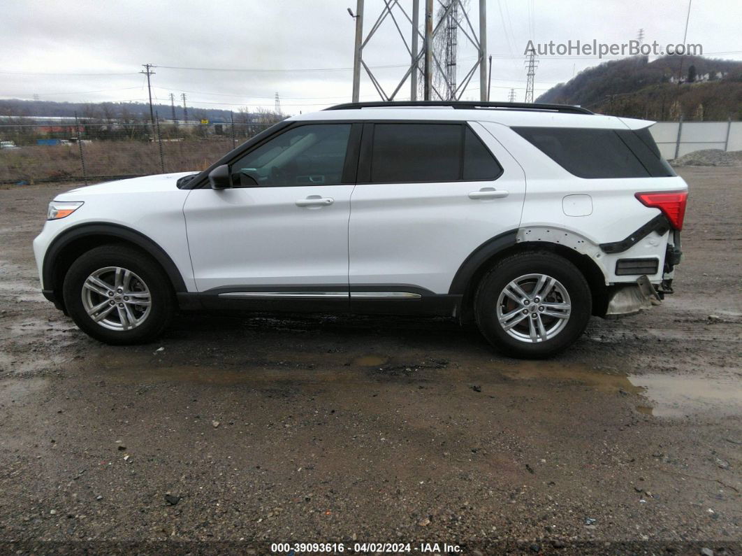 2020 Ford Explorer Xlt White vin: 1FMSK7DH1LGC20881