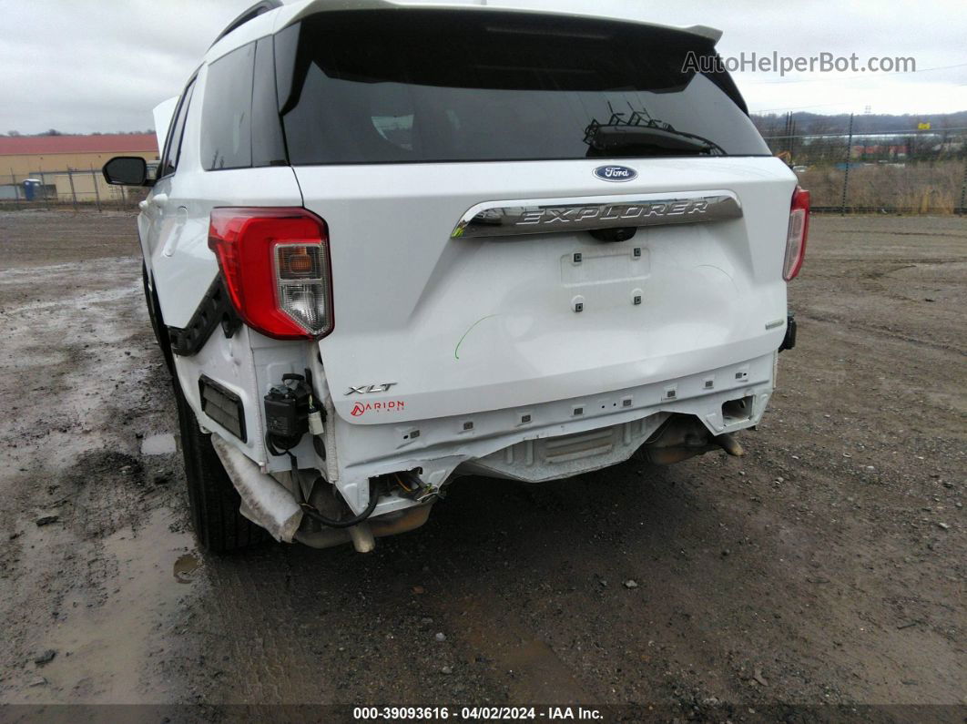 2020 Ford Explorer Xlt White vin: 1FMSK7DH1LGC20881