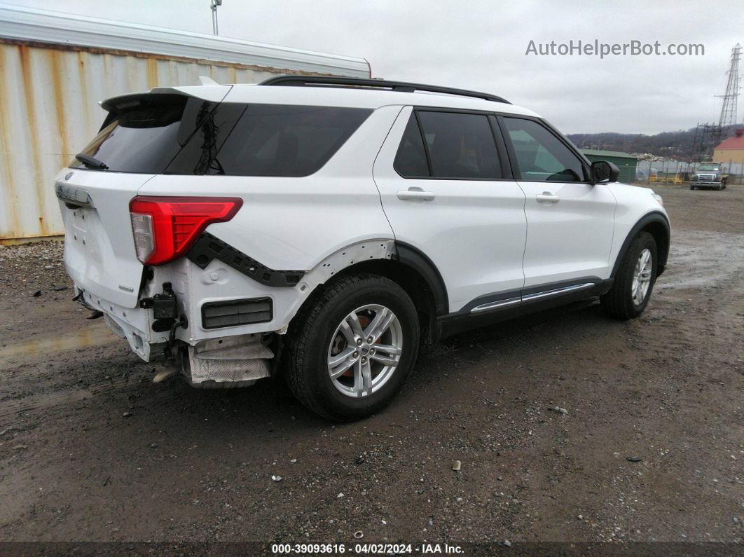 2020 Ford Explorer Xlt White vin: 1FMSK7DH1LGC20881