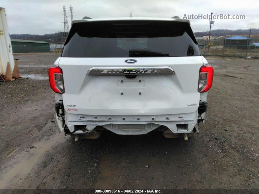 2020 Ford Explorer Xlt White vin: 1FMSK7DH1LGC20881