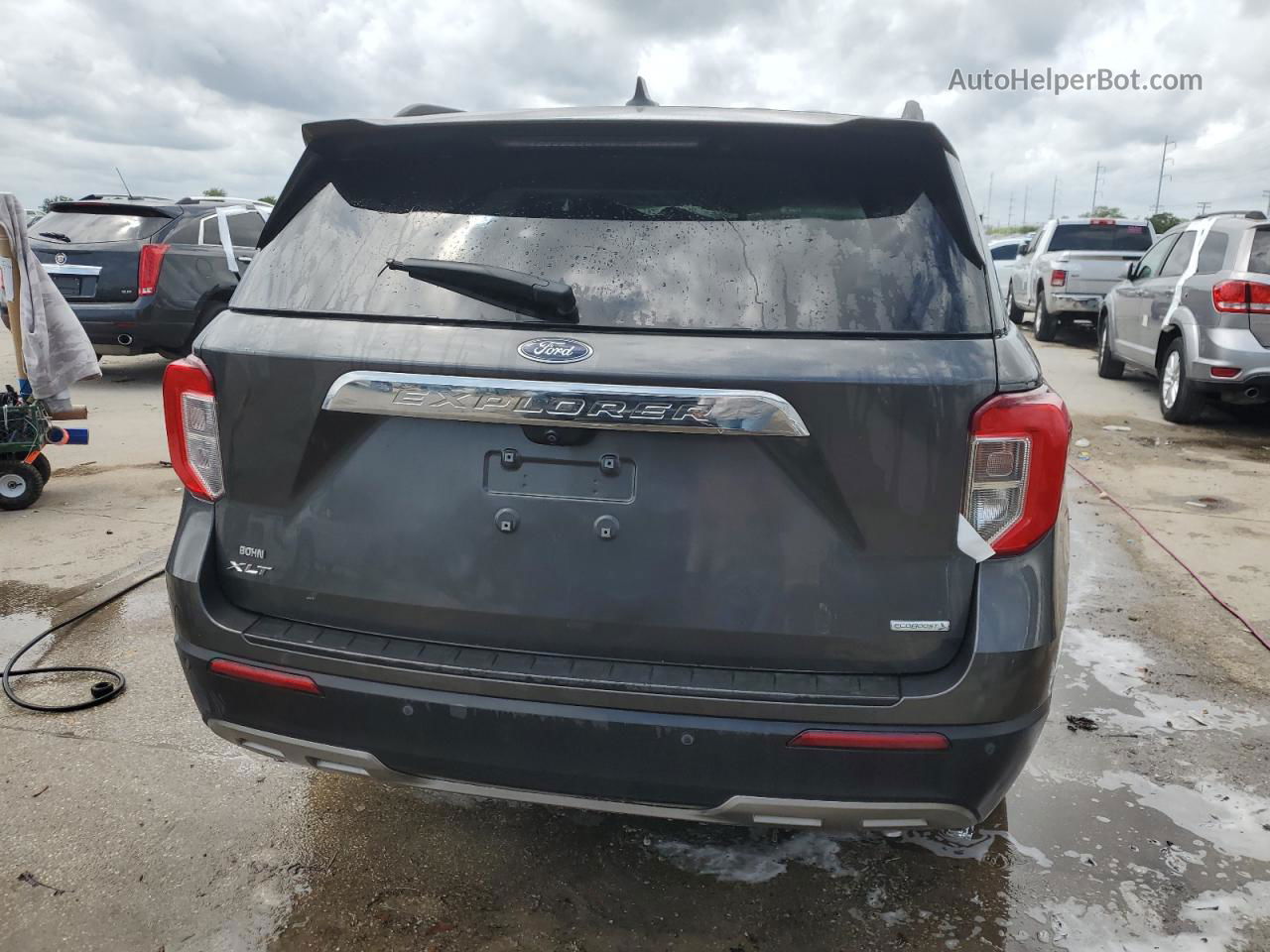 2020 Ford Explorer Xlt Gray vin: 1FMSK7DH1LGC41584