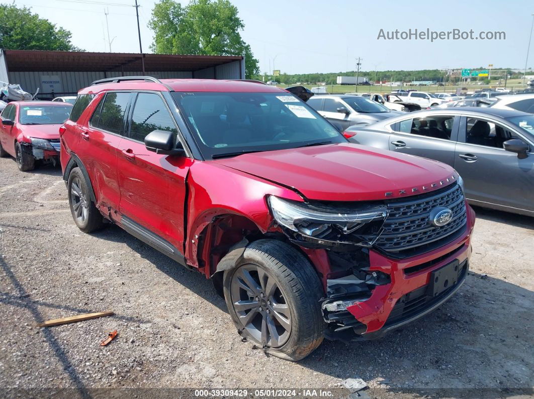 2021 Ford Explorer Xlt Red vin: 1FMSK7DH1MGA29964