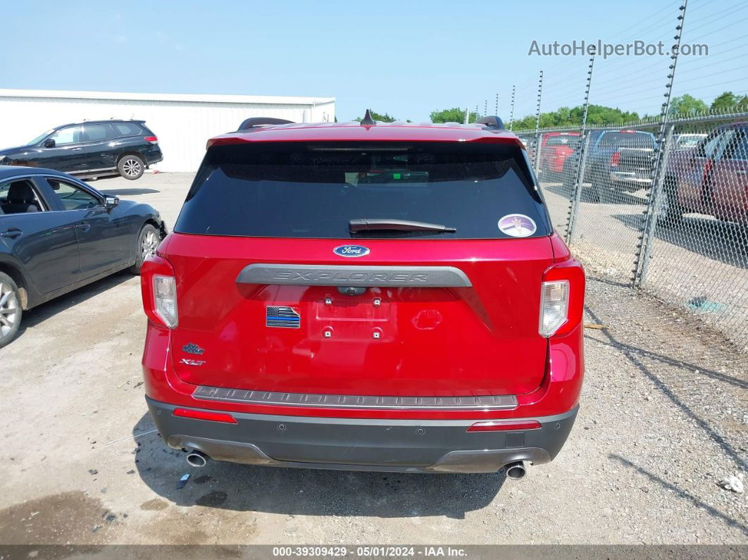 2021 Ford Explorer Xlt Red vin: 1FMSK7DH1MGA29964