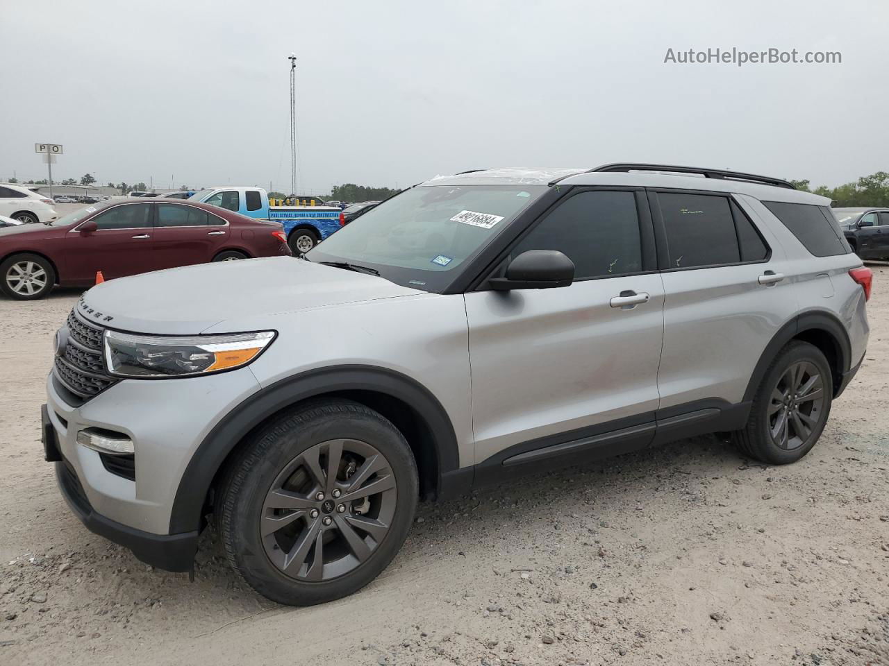 2021 Ford Explorer Xlt Серебряный vin: 1FMSK7DH1MGB43026