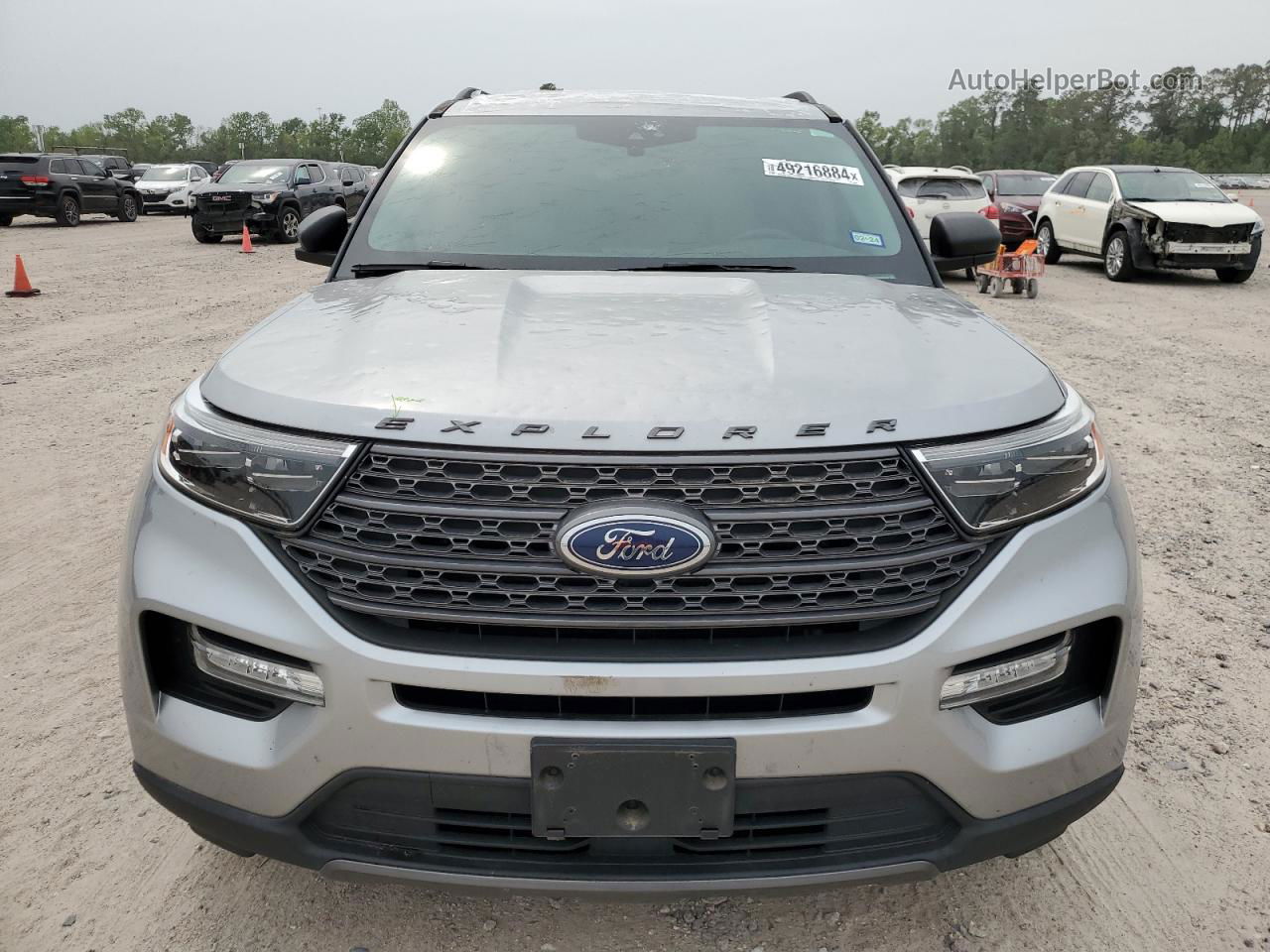 2021 Ford Explorer Xlt Серебряный vin: 1FMSK7DH1MGB43026