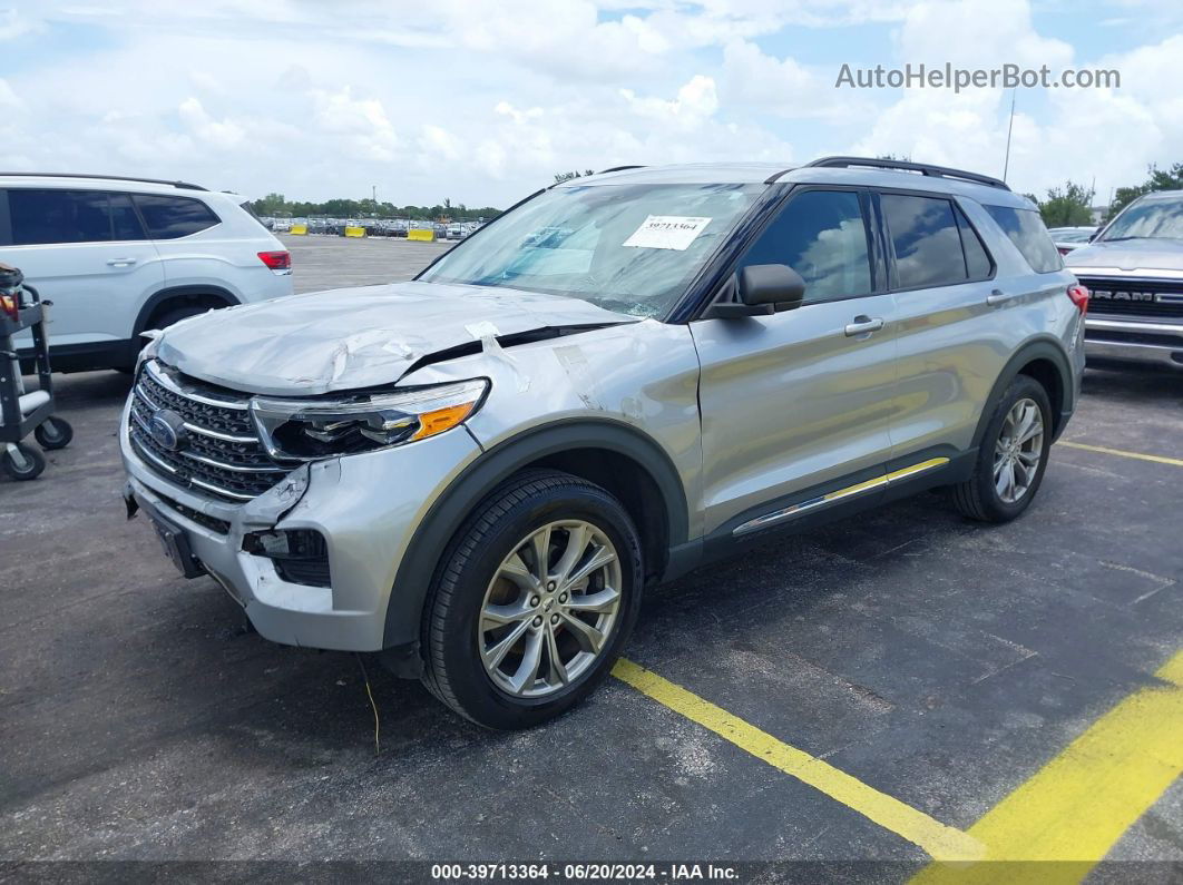 2021 Ford Explorer Xlt Silver vin: 1FMSK7DH1MGC16346