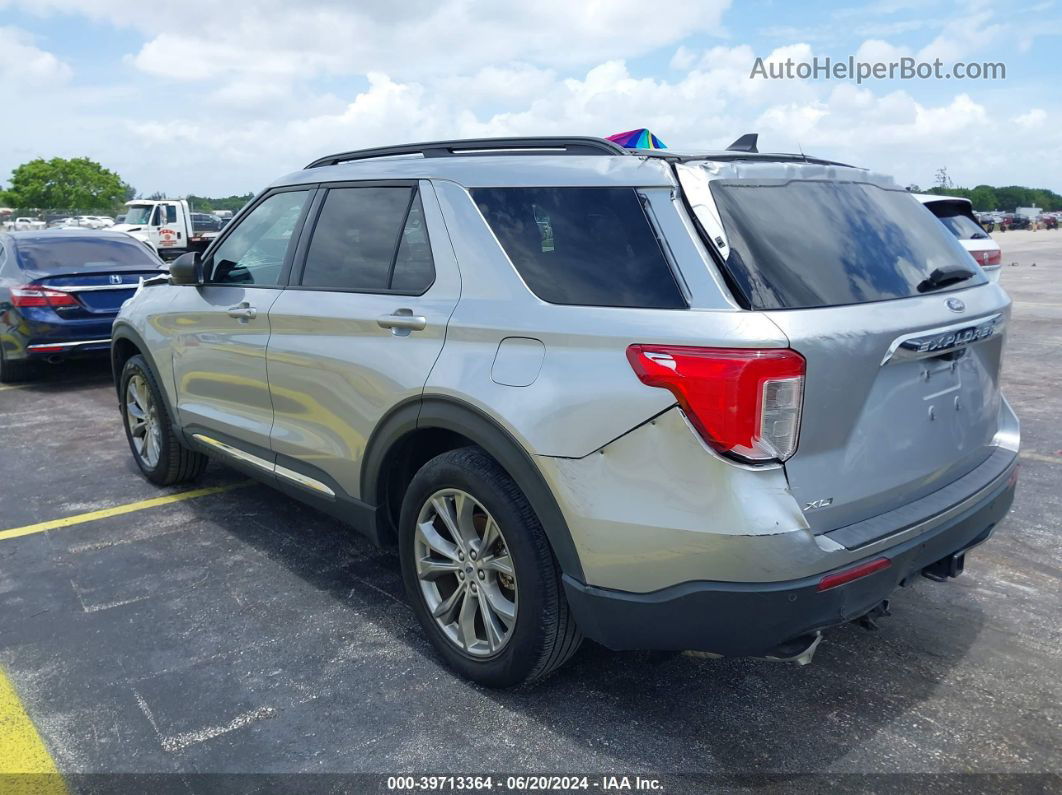 2021 Ford Explorer Xlt Серебряный vin: 1FMSK7DH1MGC16346