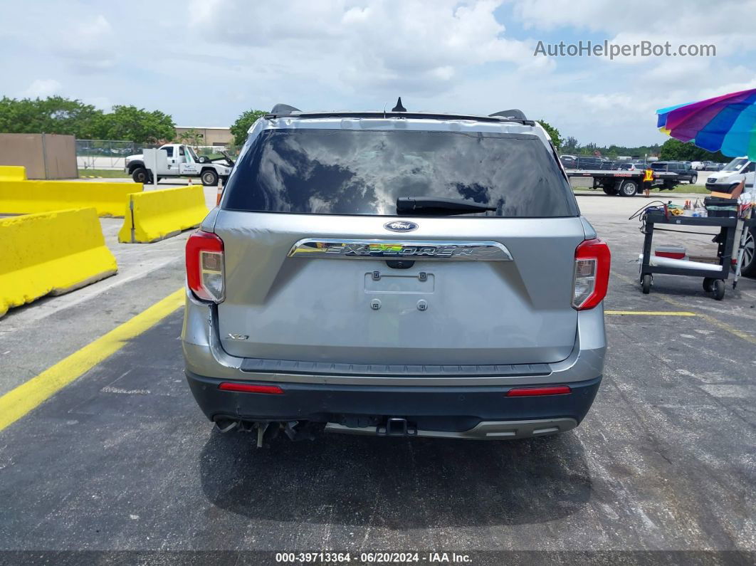 2021 Ford Explorer Xlt Серебряный vin: 1FMSK7DH1MGC16346