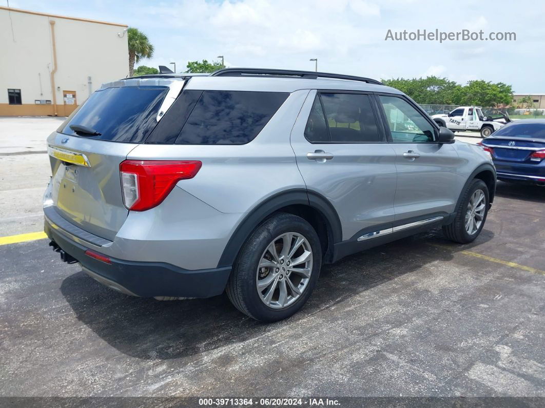 2021 Ford Explorer Xlt Silver vin: 1FMSK7DH1MGC16346