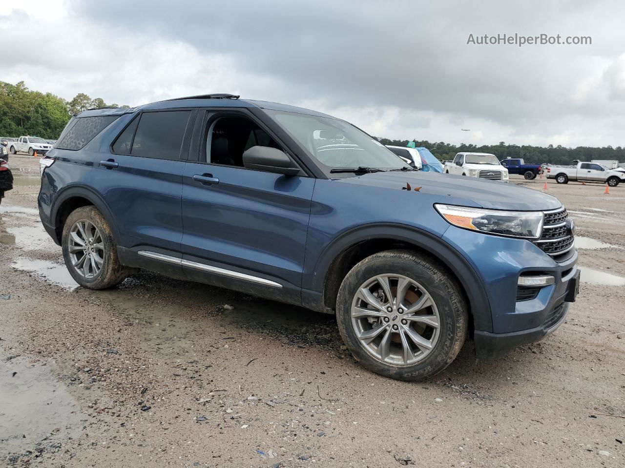 2020 Ford Explorer Xlt Blue vin: 1FMSK7DH2LGC27628