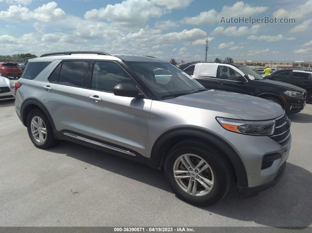 2021 Ford Explorer Xlt Silver vin: 1FMSK7DH2MGA68174