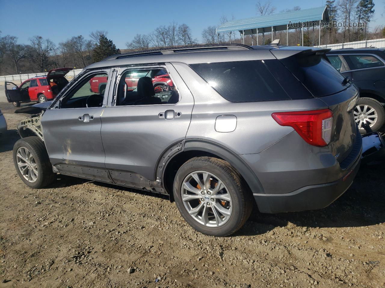 2021 Ford Explorer Xlt Серый vin: 1FMSK7DH2MGC16615