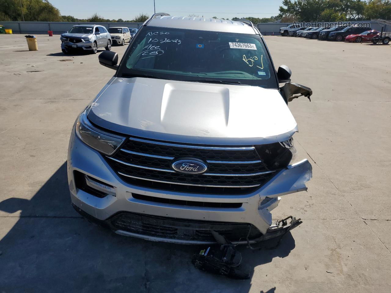 2021 Ford Explorer Xlt Silver vin: 1FMSK7DH2MGC24889