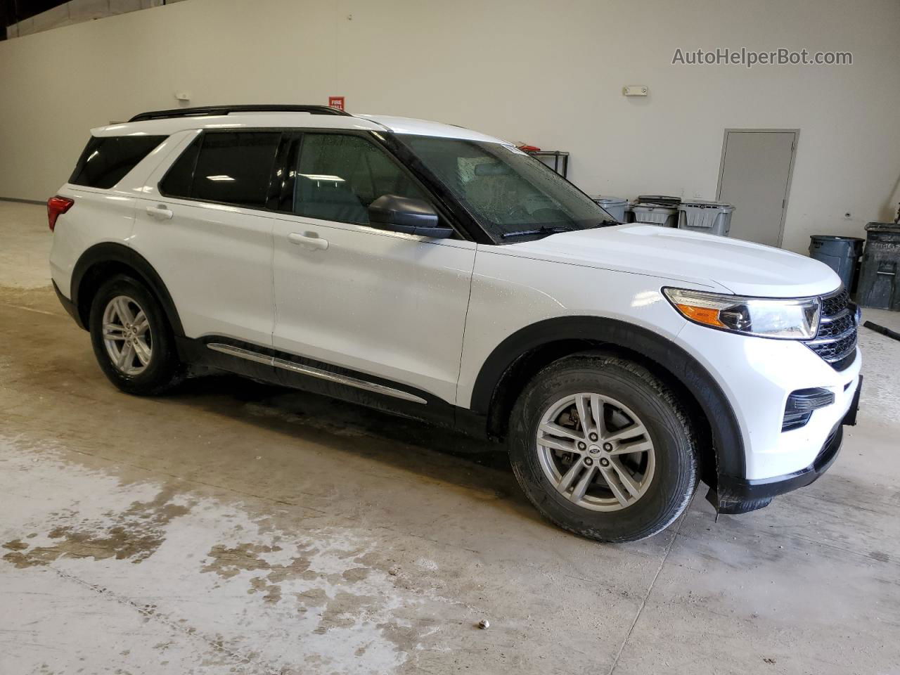 2020 Ford Explorer Xlt White vin: 1FMSK7DH3LGB63700