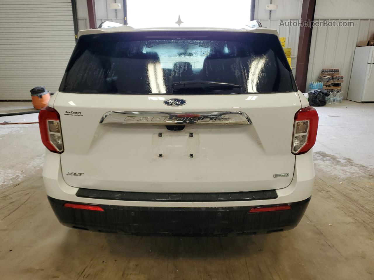 2020 Ford Explorer Xlt White vin: 1FMSK7DH3LGB63700