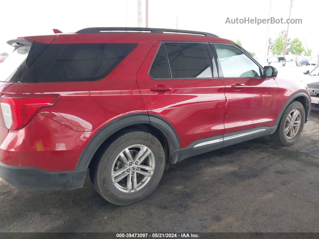 2020 Ford Explorer Xlt Burgundy vin: 1FMSK7DH3LGC91662