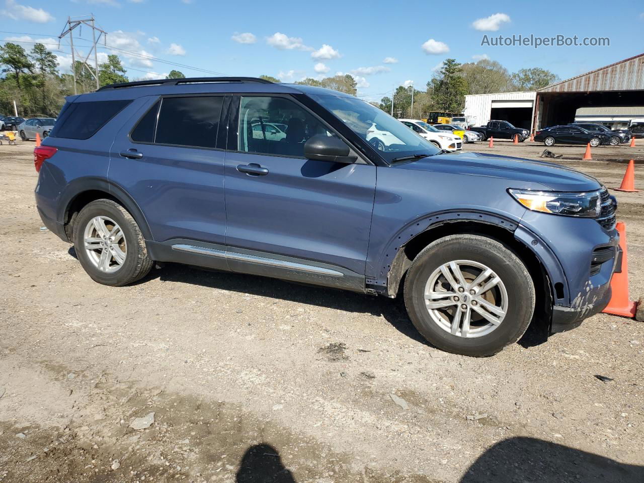 2021 Ford Explorer Xlt Синий vin: 1FMSK7DH3MGA51612